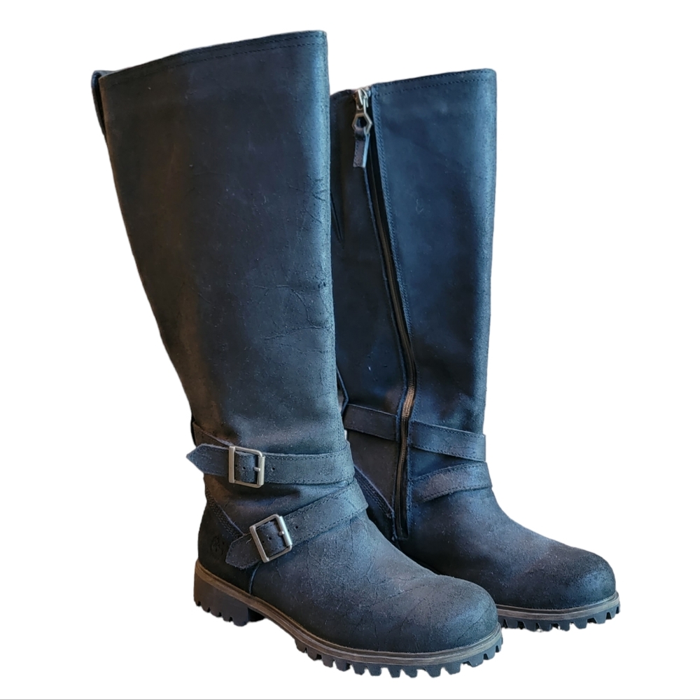 Timberland Wheelright Tall Leather Waterproof Boots Women's Size 8.5